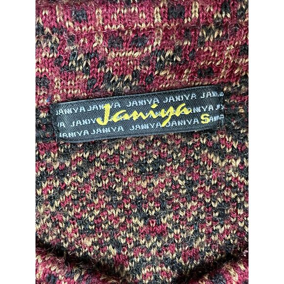 Janiya Women's Dress Sweater Boho Tunic Red Knit Long Sleeve Tribal Aztec Cozy - Picture 3 of 8